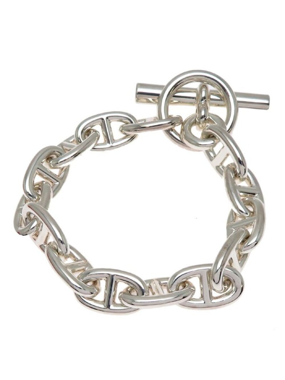 Hermes Chaine d'Ancre Sterling Silver Bracelet